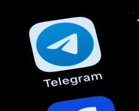 Telegram app and X