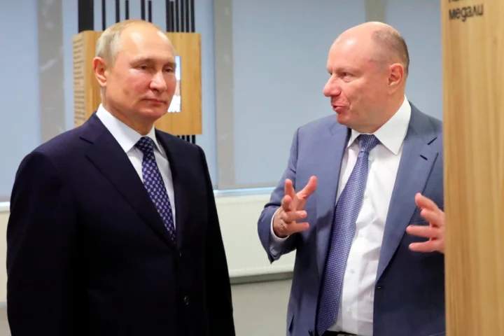 Vladimir Potanin, the billionaire and Russian President Vladimir Putin