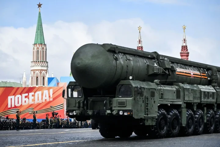 A Russian Yars intercontinental ballistic missile