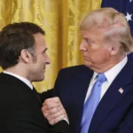 Президент Дональд Трамп и президент Франции Эммануэль Макрон