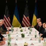 Владимир Зеленский и вице-президент Джей Ди Вэнс в Мюнхене