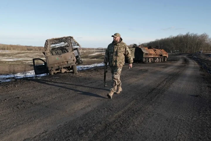Боец чеченского батальона «Ахмат»