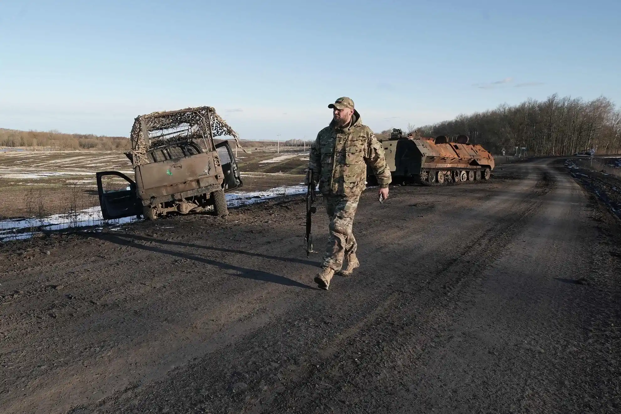Боец чеченского батальона «Ахмат»
