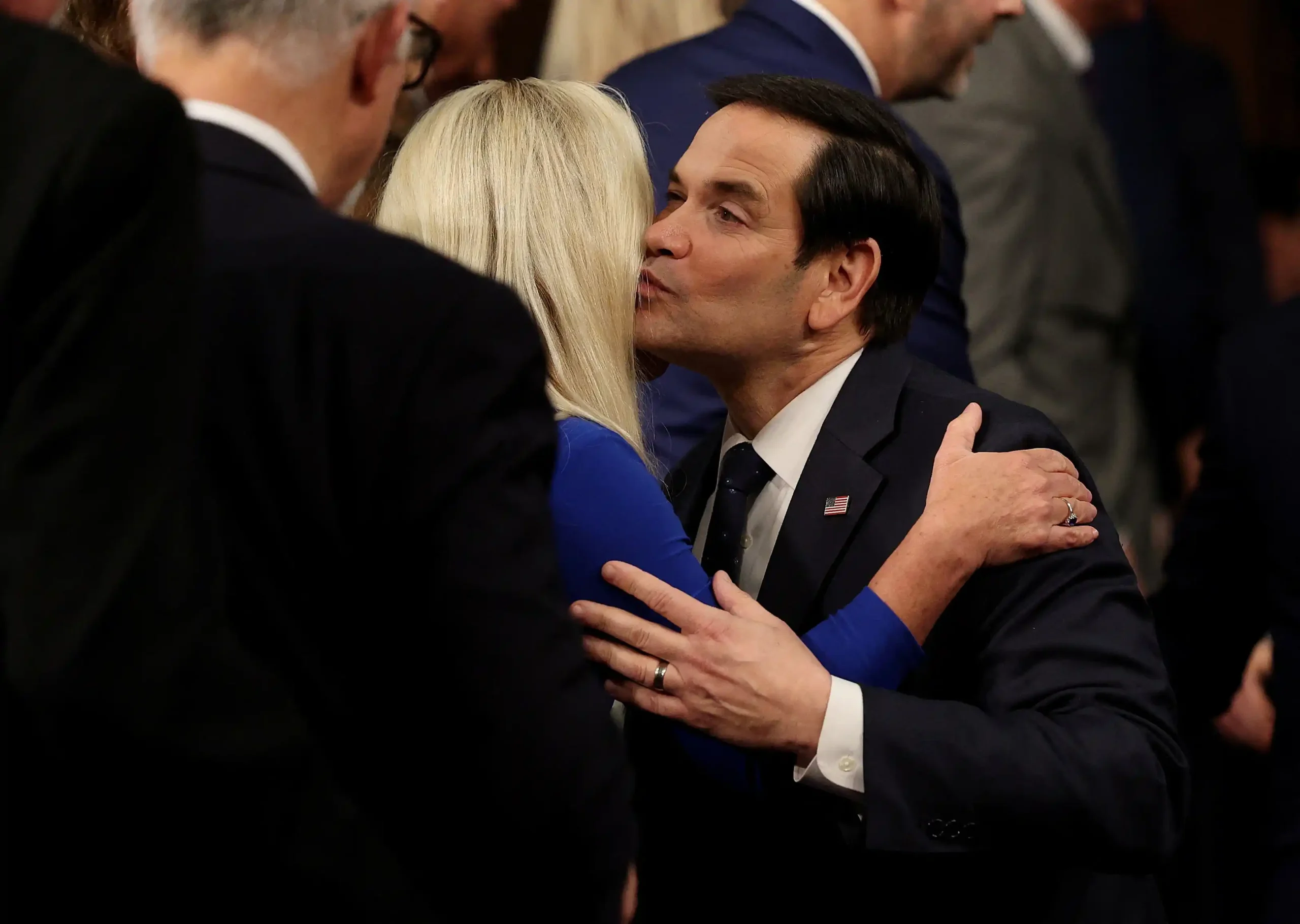 Marco Rubio kisses Marjorie Taylor Greene