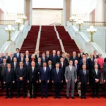 Председатель КНР Си Цзиньпин и представители международного делового сообщества