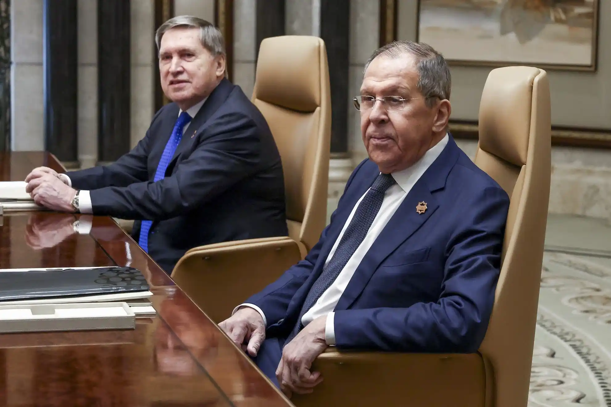 Sergei Lavrov and Yuri Ushakov