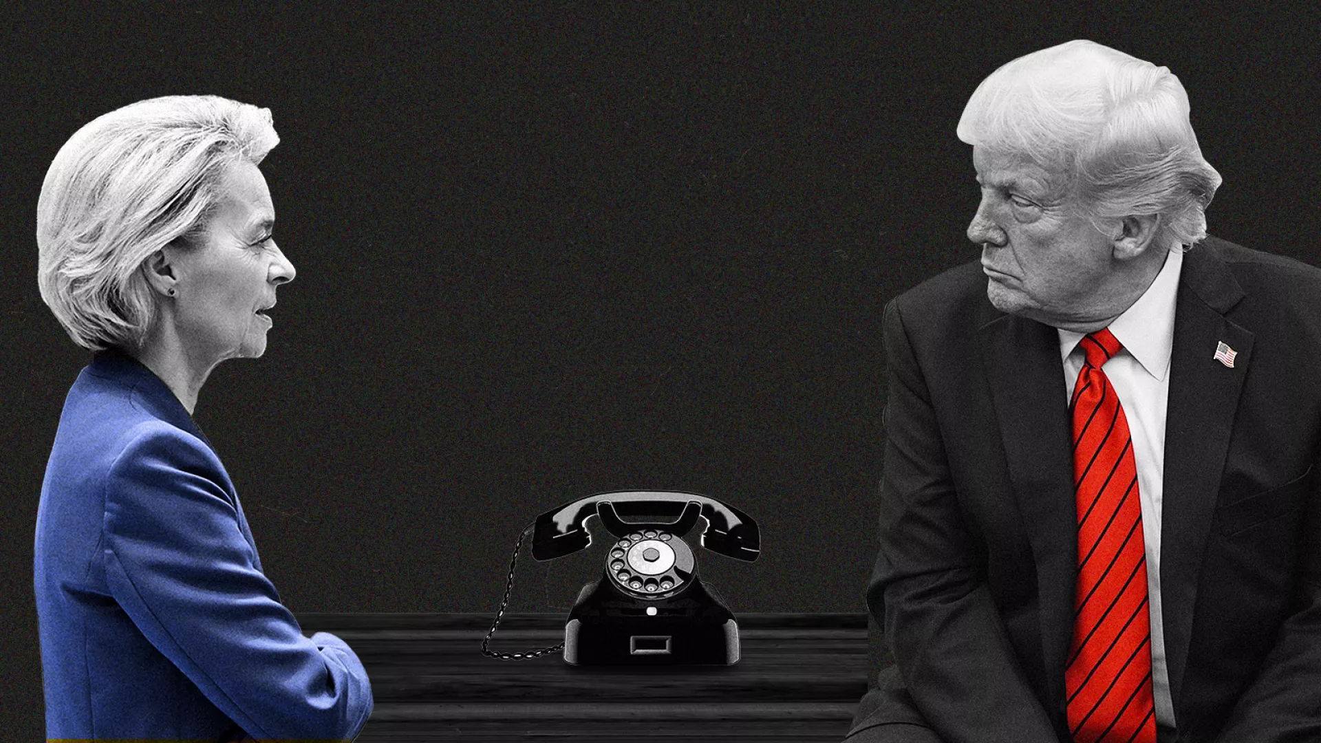 Фон дер Ляйен и Трамп