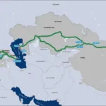 Map of the Middle Corridor route