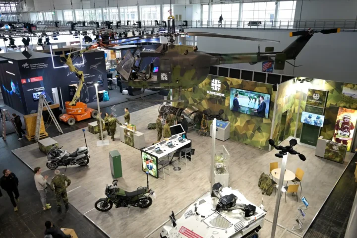 Общий вид стенда немецкой армии Бундесвера