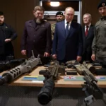 Vladimir Putin and head of the Chechen Republic Ramzan Kadyrov