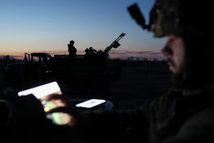 Военнослужащие мобильного противовоздушного отряда