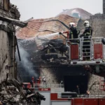 Firefighters in Kyiv