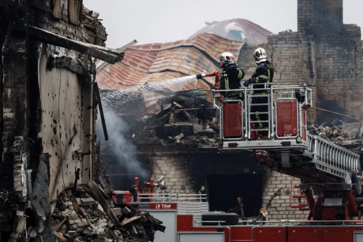 Firefighters in Kyiv