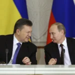 Viktor Yanukovich gives a wink to Vladimir Putin