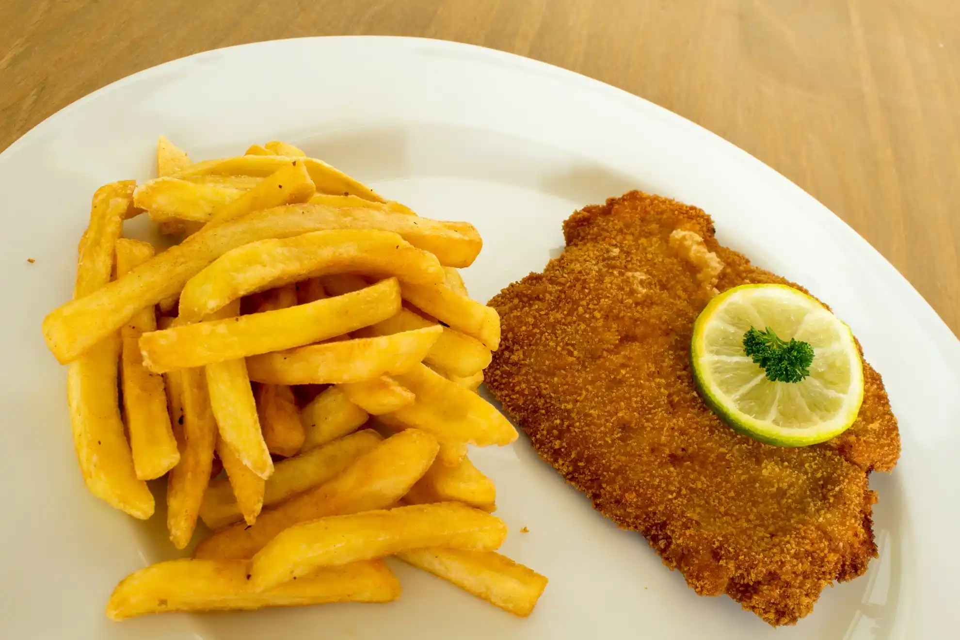 Schnitzel with french fries