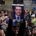 Supporters of Presidential candidate Nicusor Dan