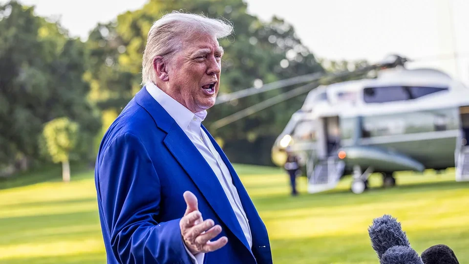 Trump in high spirits