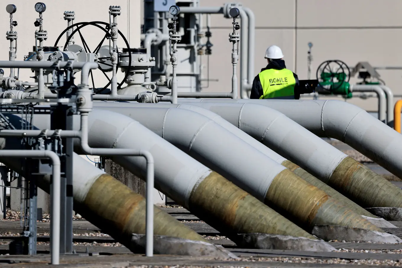 Pipes at the Nord Stream 1