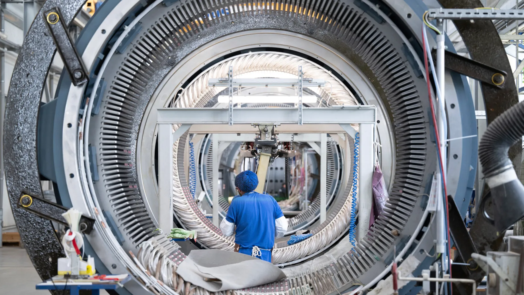 Работа над статором для ветряных турбин