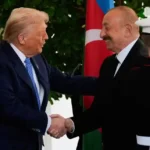 Дональд Трамп и президент Азербайджана Ильхам Алиев