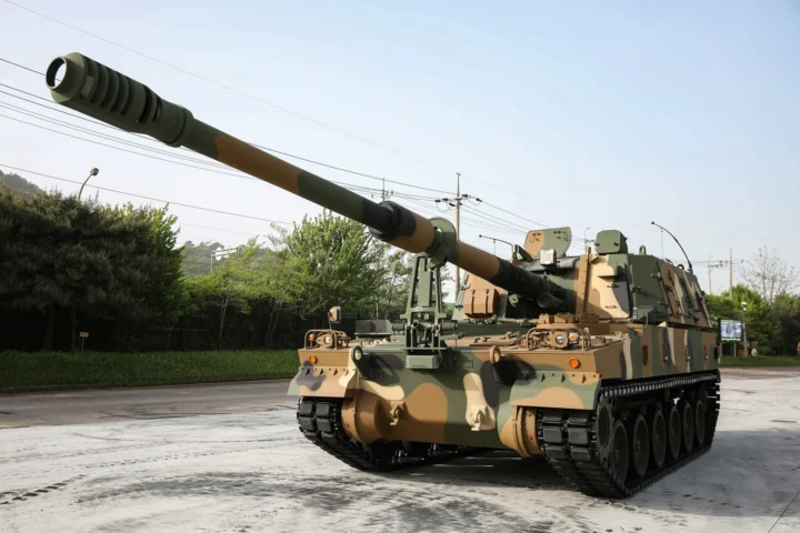 Eine Hanwha-K9-Panzerhaubitze