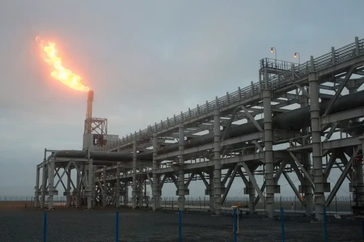 A gas flare