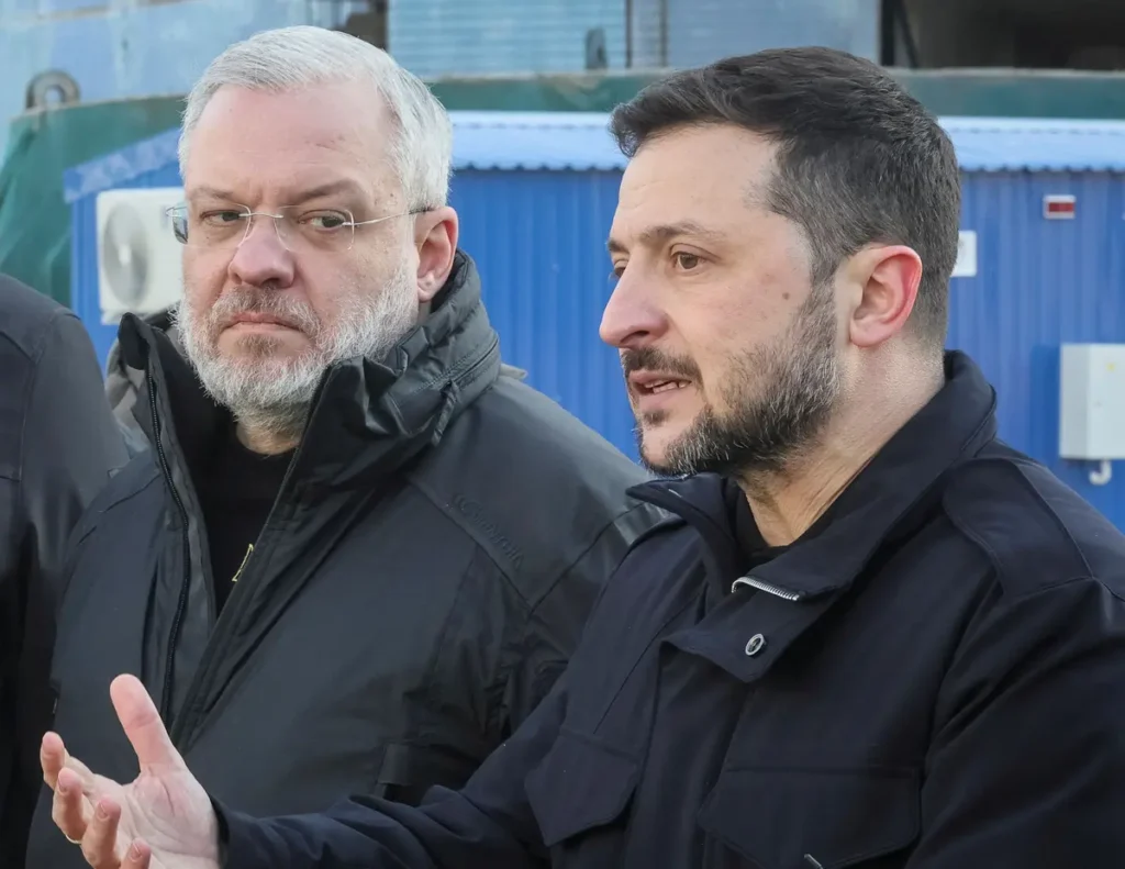 Volodymyr Zelensky and Herman Halushchenko