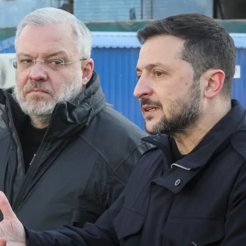 Volodymyr Zelensky and Herman Halushchenko