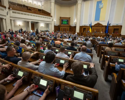 Голосование в украинском парламенте