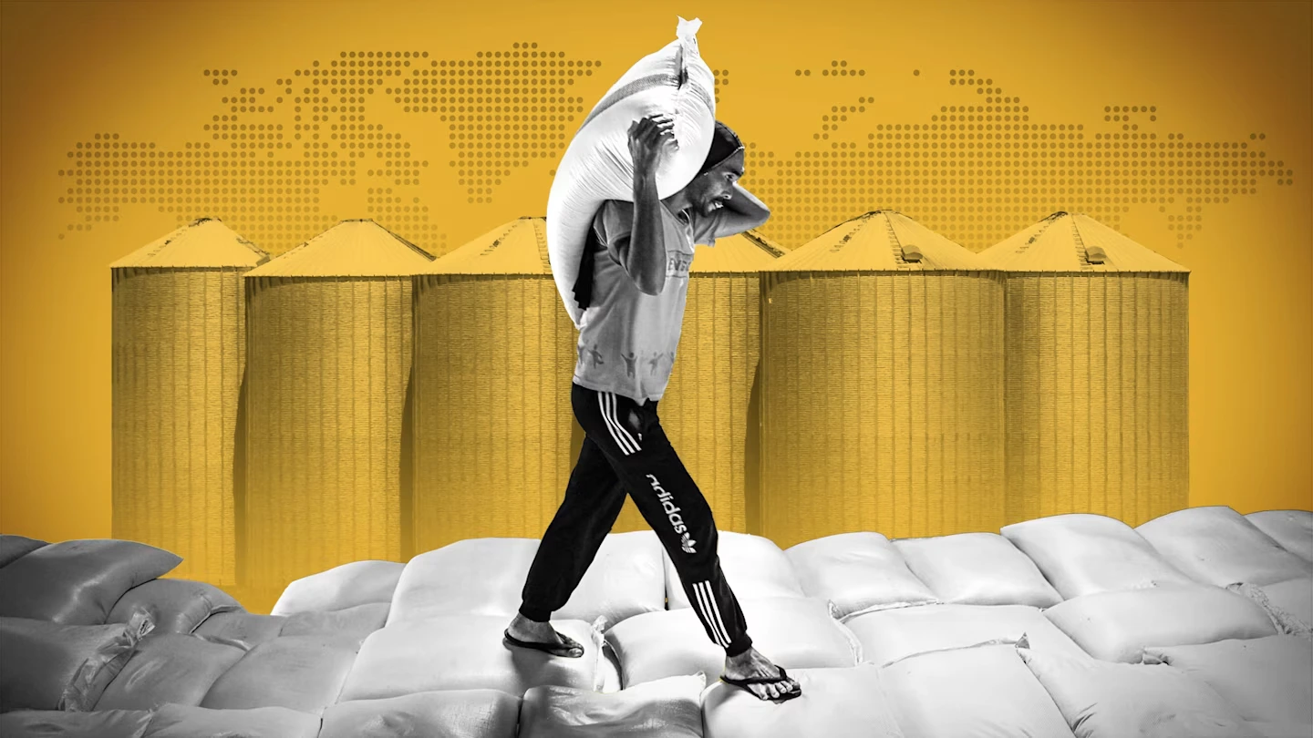 несет мешок