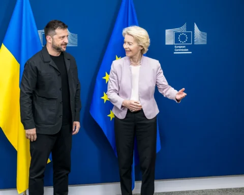 Зеленский на встрече с фон дер Ляйен