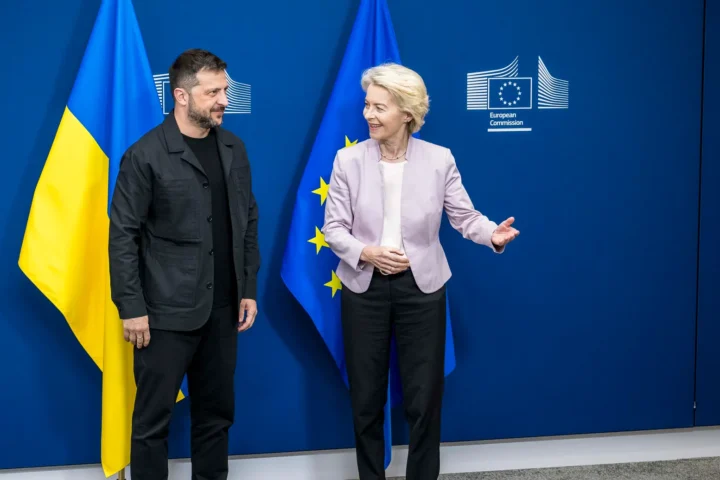 Зеленский на встрече с фон дер Ляйен