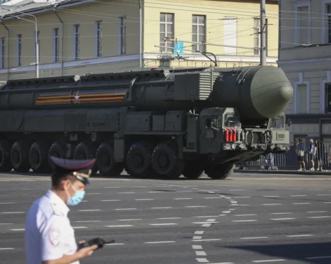 На военном параде