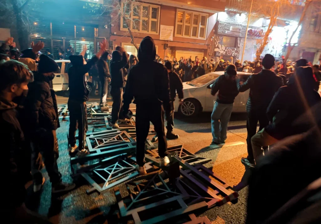 Протест в Тегеране в январе