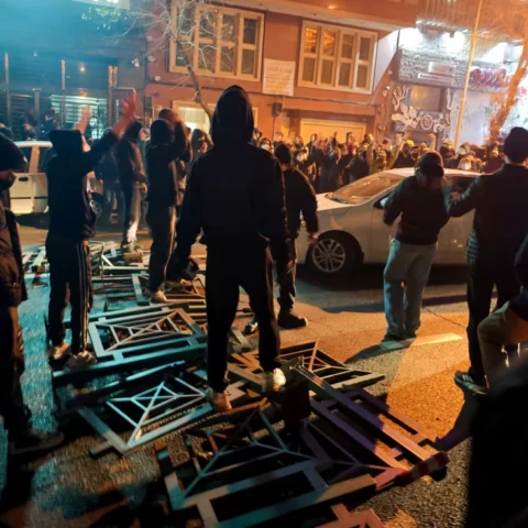 Протест в Тегеране в январе