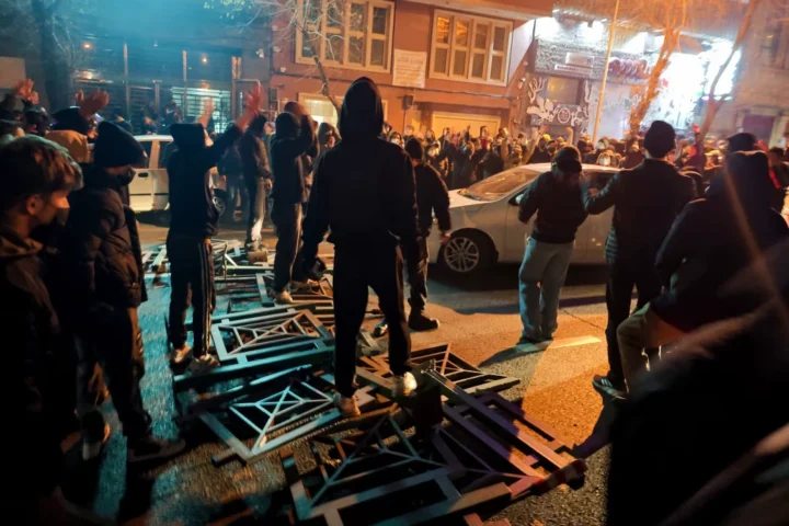 Протест в Тегеране в январе