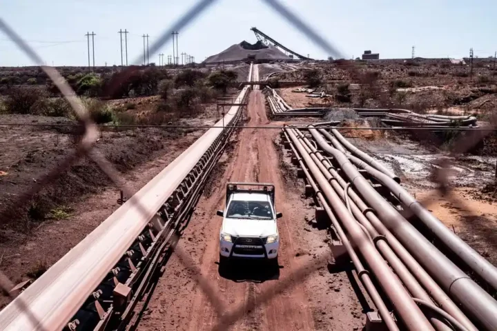 Вид на железорудный рудник