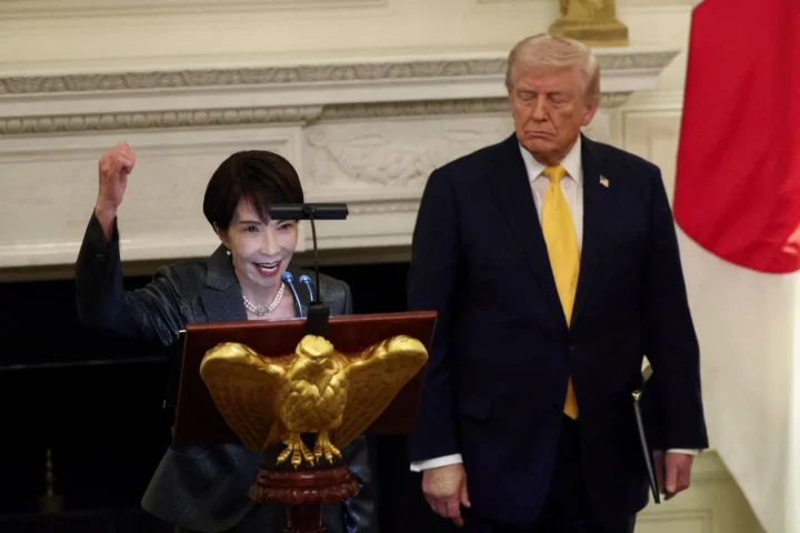 Sanae Takaichi and Donald Trump