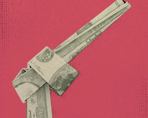 бумажный пистолет