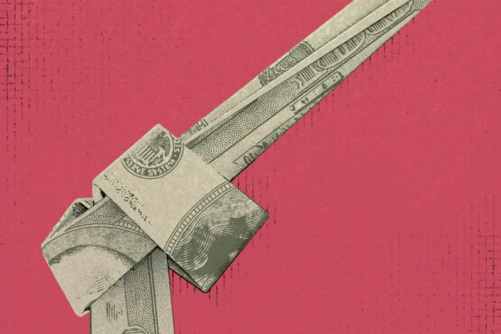 бумажный пистолет