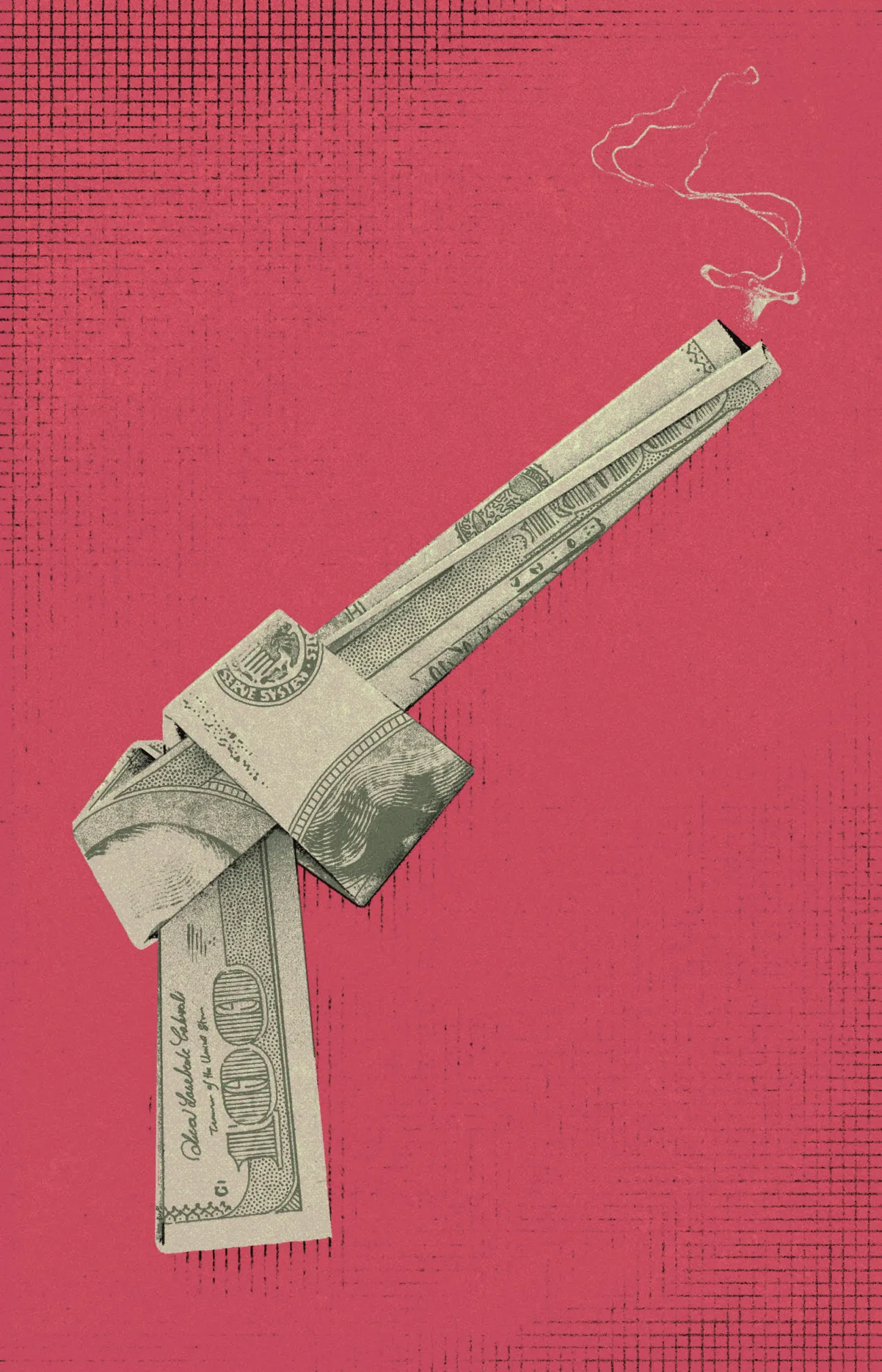 бумажный пистолет