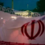 Иранский флаг перед Белым домом