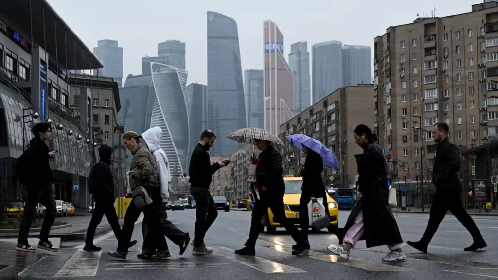 пешеходы в Москве