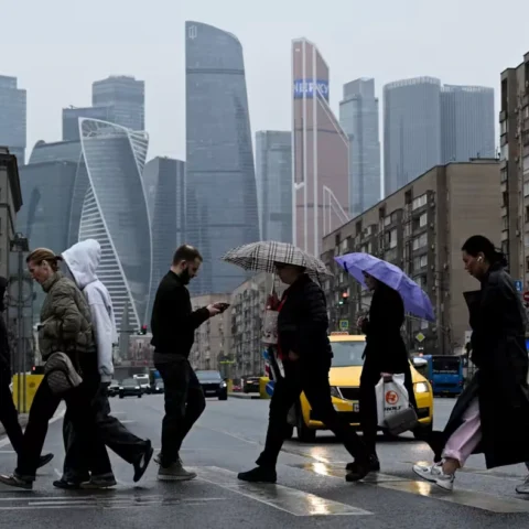 пешеходы в Москве