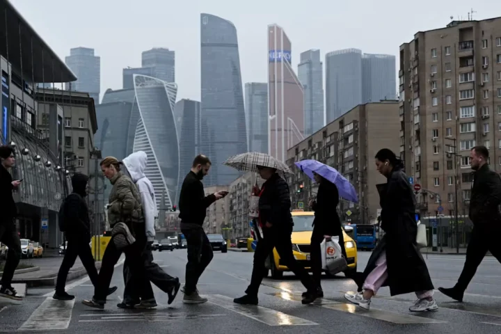 пешеходы в Москве