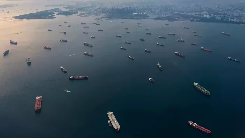 Суда в Сингапурском проливе