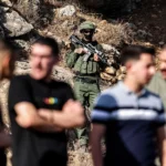 Израильский солдат на Западном берегу