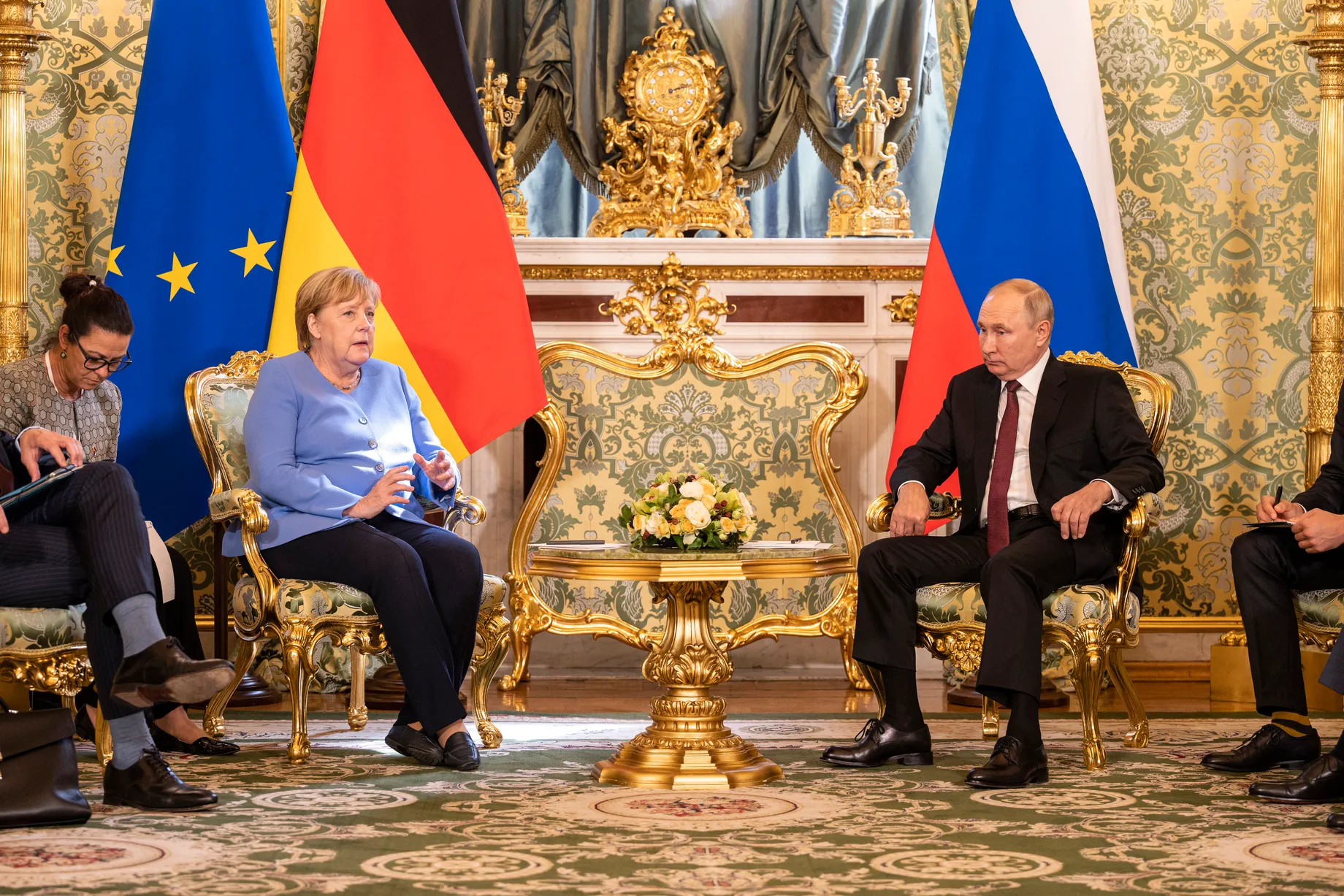 Канцлер Меркель принимает Путина