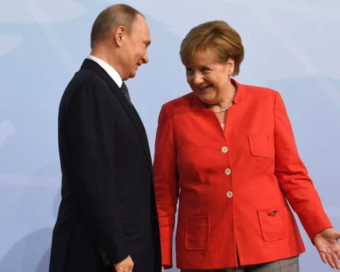 Владимир Путин и Ангела Меркель
