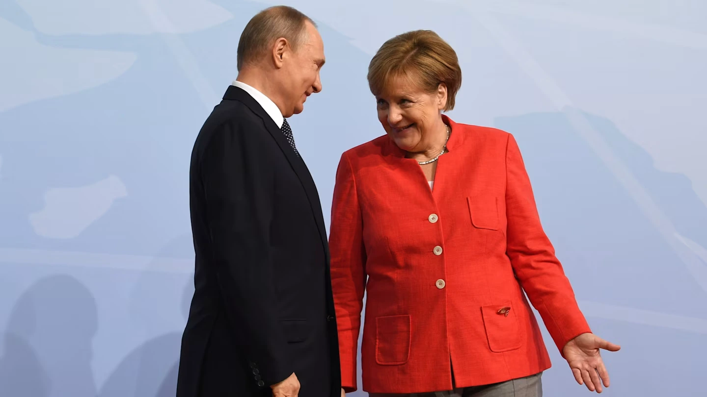 Владимир Путин и Ангела Меркель